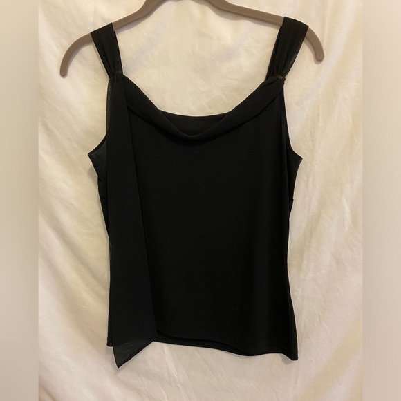Ann Taylor LOFT embellished black tank top Size SP - Picture 2 of 4
